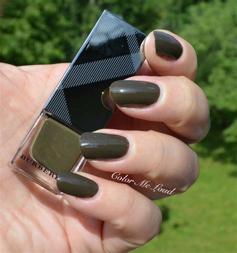 Burberry nail polish khaki green